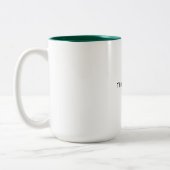 2 Couleurs Vert forêt de tasse de deux tons (Gauche)