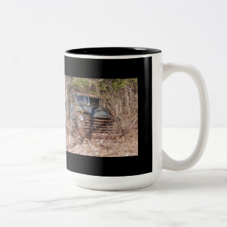 2 Couleurs Vieille tasse de fer