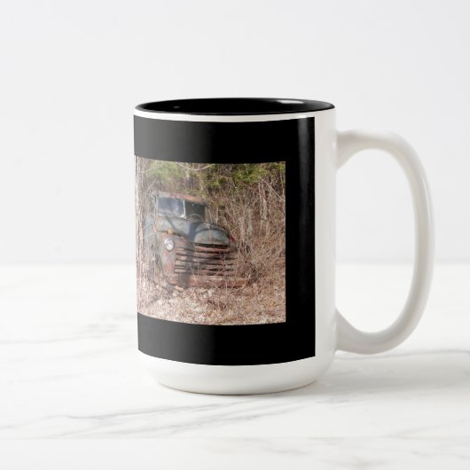 2 Couleurs Vieille tasse de fer (Droit)