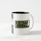 2 Couleurs Viêt Nam Journal V3 tasse à café design (Devant droit)