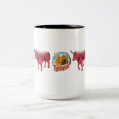 2 Couleurs "Vigne de beaux" tasse de 15 onces (Centre)