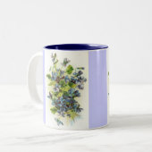 2 Couleurs violettes, tasse de violettes (Devant gauche)
