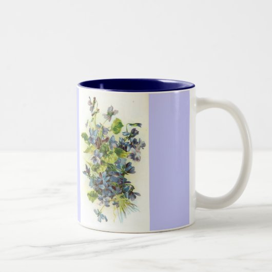 2 Couleurs violettes, tasse de violettes (Droit)