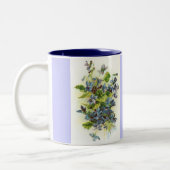 2 Couleurs violettes, tasse de violettes (Gauche)