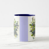 2 Couleurs violettes, tasse de violettes (Centre)
