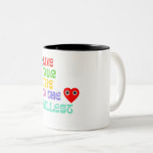 2 Couleurs Vis ta vie en tasse (Devant droit)