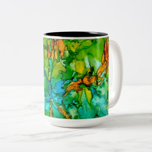 2 Couleurs Vol de la tasse légère (Devant droit)