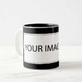 2 Couleurs Votre coutume tasse à deux tons de 11 onces (Devant gauche)