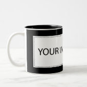 2 Couleurs Votre coutume tasse à deux tons de 11 onces (Gauche)