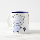 2 Couleurs Votre tasse (Devant gauche)