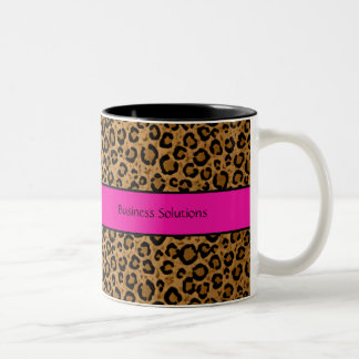 2 Couleurs Votre tasse de café de léopard de raison sociale