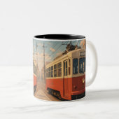 2 Couleurs Votre Trajet Matinal, sous Forme de Tasse (Devant droit)