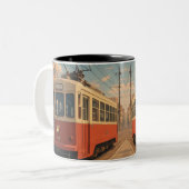 2 Couleurs Votre Trajet Matinal, sous Forme de Tasse (Devant gauche)