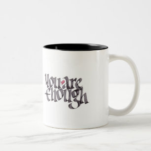 2 Couleurs Vous êtes assez de tasse de calligraphie