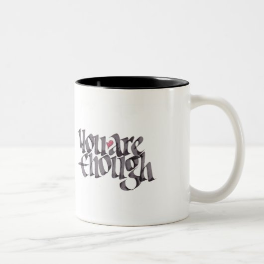 2 Couleurs Vous êtes assez de tasse de calligraphie (Droit)