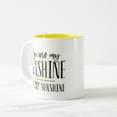 2 Couleurs Vous êtes ma tasse de café de tasse de soleil (Devant gauche)