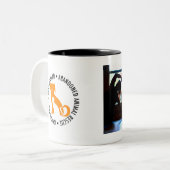 2 Couleurs Yoga avec la tasse de chats (Devant gauche)