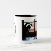 2 Couleurs Yoga avec la tasse de chats (Centre)