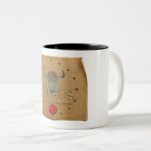 2 Couleurs Zodiaque - Taureau - Tasse à café (Devant droit)