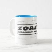 2 Couleurs Zorepad a expliqué la tasse (Devant gauche)