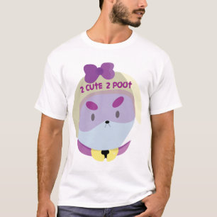 2 CUTE 2 POOT Bee en Puppycat Vector Art T-shirt