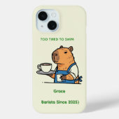 2. Cute Capybara Journal Case-Mate iPhone Case (Achterkant)