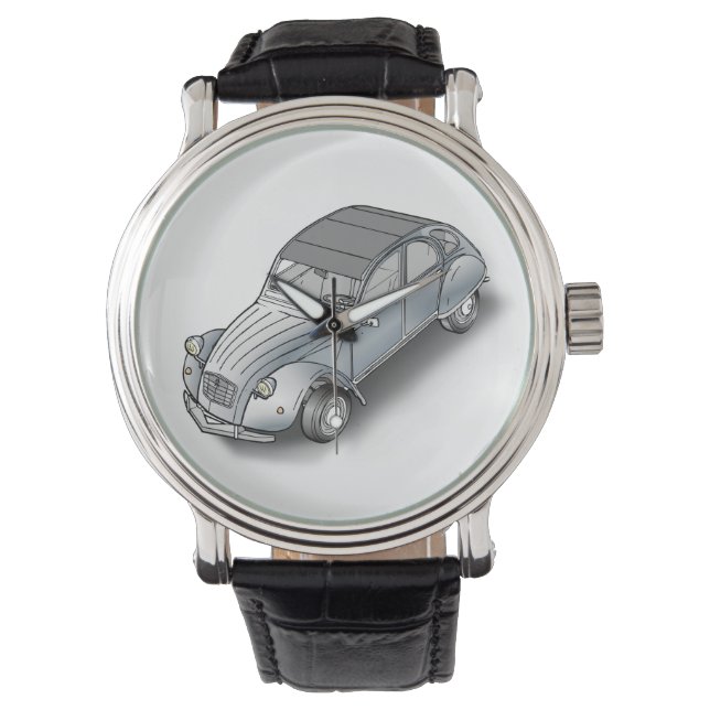 2 CV Citroen horloge (Voorkant)