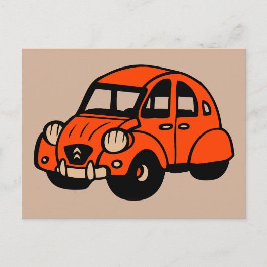 2 cv franse auto briefkaart (Voorkant)