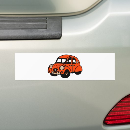 2 cv franse auto bumpersticker (Op auto)