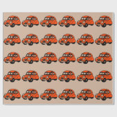 2 cv franse auto cadeaupapier (Vlak)