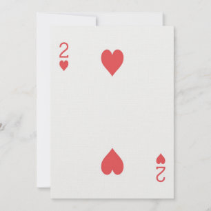 2 de Cœur Carte à jouer Jeux de mariage