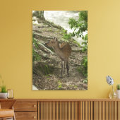 2 deer canvas afdruk (Insitu (Woonkamer))