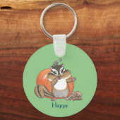 2 design Chipmunk Eekhoorn Halloween Sleutelhanger (Voorkant)