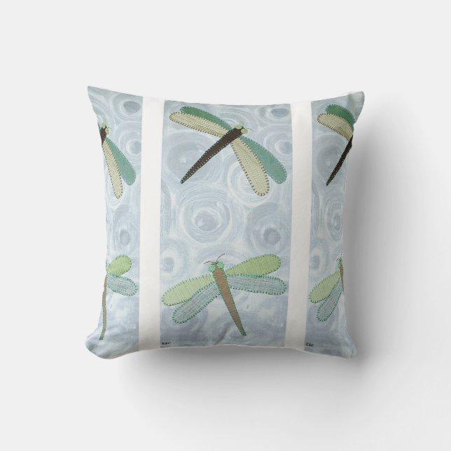 2 Dragonflies #1 Kussen (Voorkant)