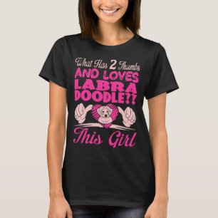 2 duimen en houden van labradole Dit meisje T-shirt