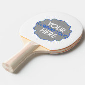 2 Eigen bedrijfsoonsgebonden Logo voor onbepaalde  Tafeltennisbatje (Voorkant Gekanteld)