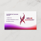 2 élégants carte de visite latéral (Devant)