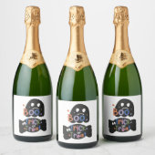 2 En un Stickers Halloween Boite et Trick ou Treat (Bouteilles)