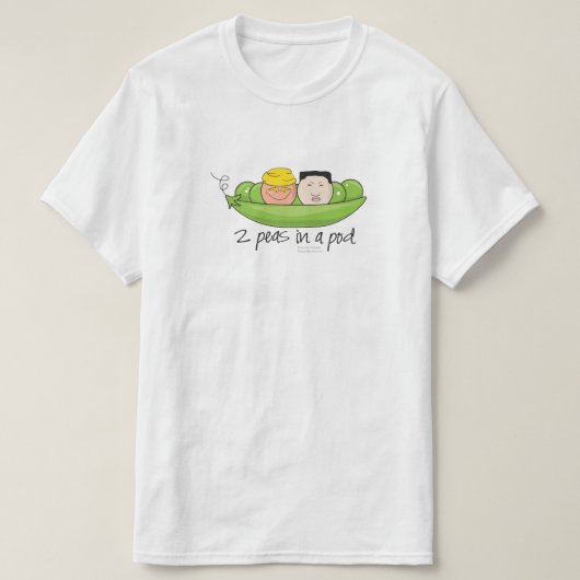 2 Erwten in een peul - Voeg je eigen tekst toe! T-shirt (Design voorkant)