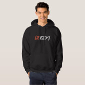 2 EZY logo homme blanc orange sur sweat - shirt à  (Devant entier)