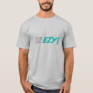 2 EZY mannen groen & grijs logo t-shirt