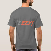 "2 EZY" mannen met zijkant en sinaasappel 2 T-shir T-shirt (Achterkant)