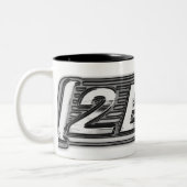 "2 EZY" mannen mok helder chroomeffect (Links)