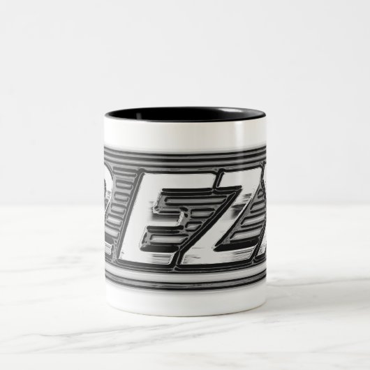 "2 EZY" mannen mok helder chroomeffect (Center)