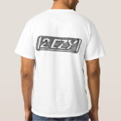 2 EZY mens logo en verre industriel t-shirt blanc (Dos)