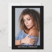 2 faces 4 Photo Modèle Acteur Comp Zed Carte 5.5x7 (Devant)