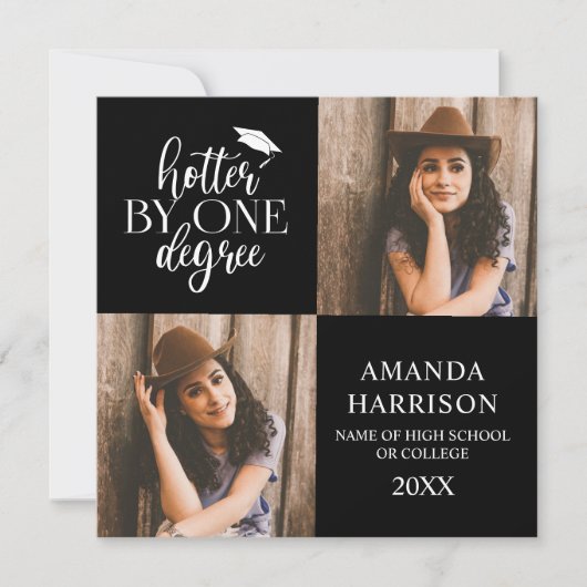 2 Faire-part de diplôme photo personnalisée (Devant)