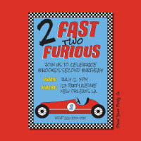 2 Fast 2 Furieux Invitation Anniversaire