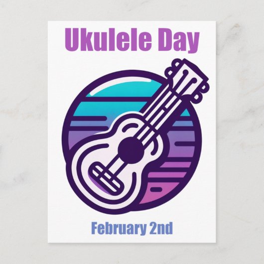 2 feb. - Ukelele Dag Briefkaart (Voorkant)