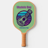 2 feb. - Ukelele Dag Pickleball Paddle (Achterkant)